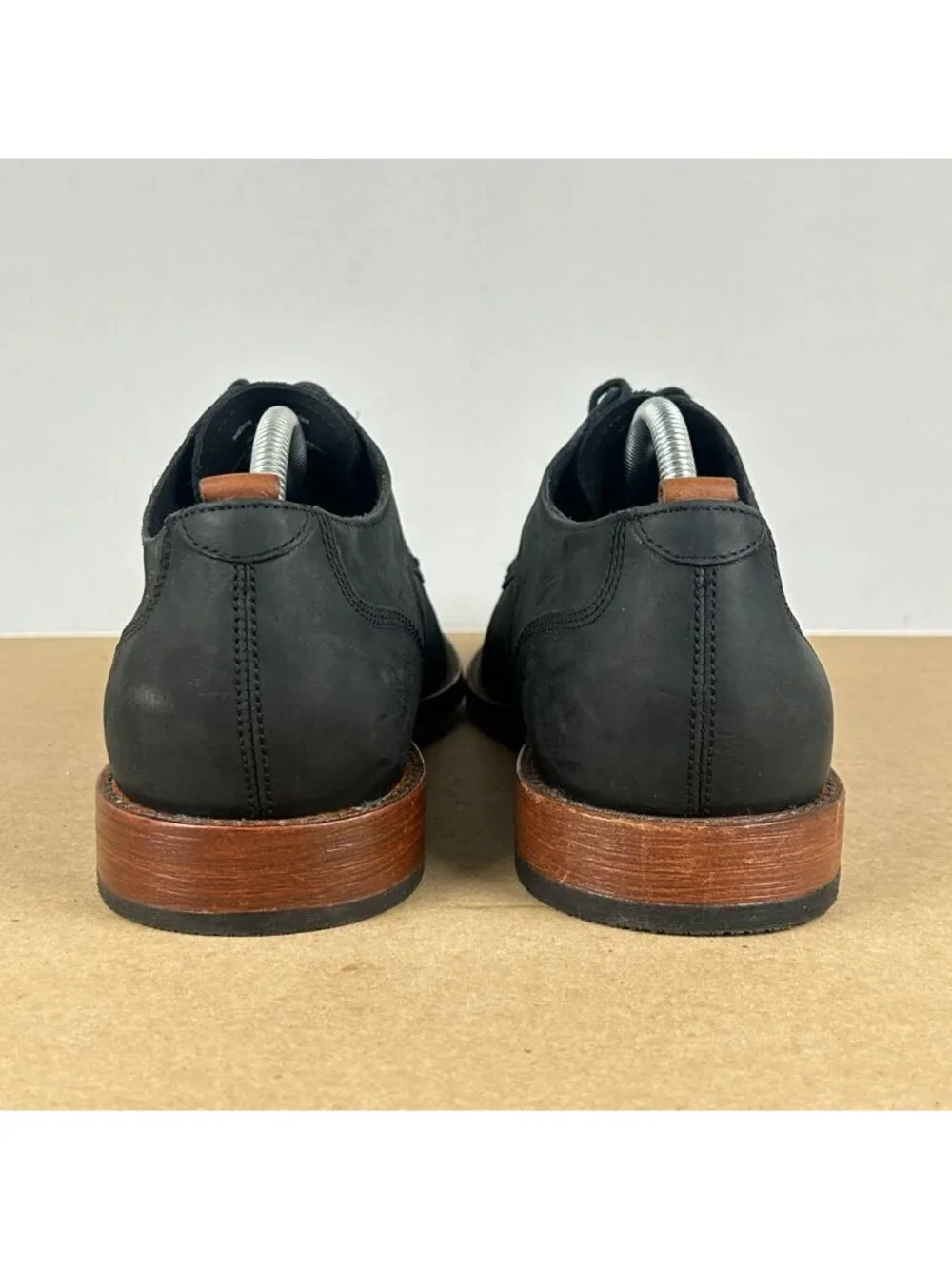 Cole Haan Grand Blucher Feathercraft Oxford Shoes Mens 10 Black Leather Lace Up - Picture 4 of 10